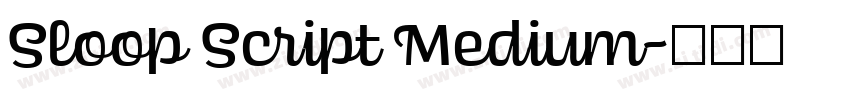 Sloop Script Medium字体转换